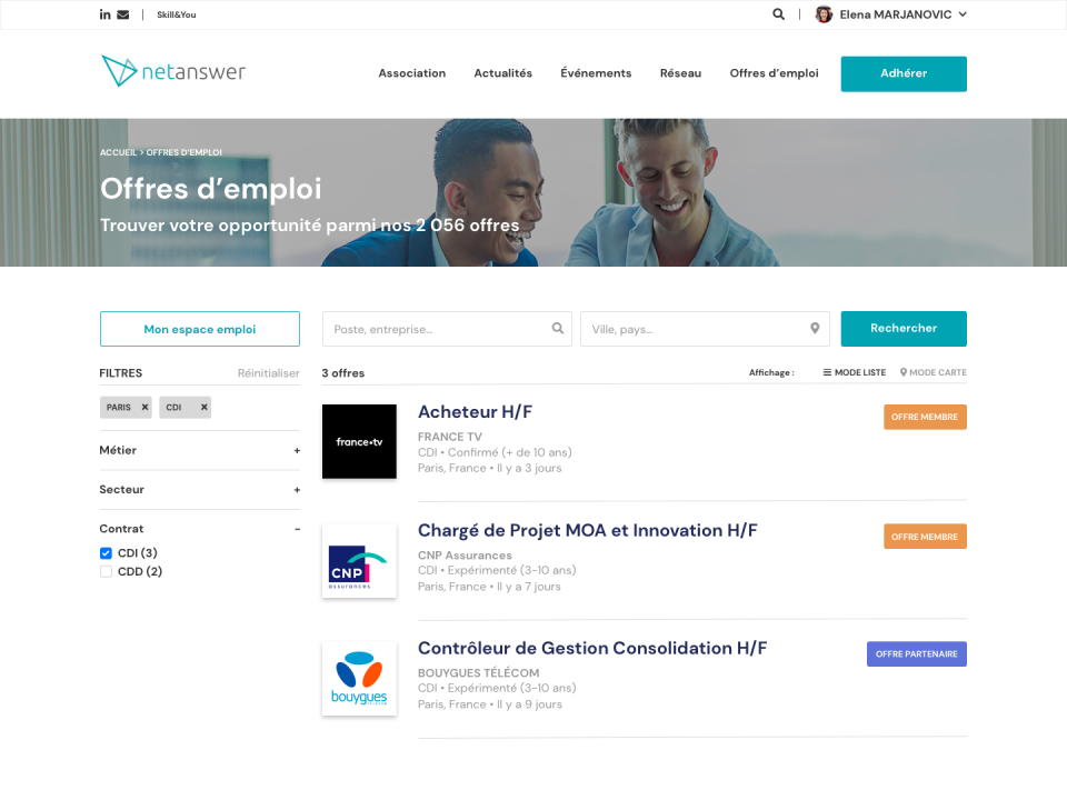 screenshot of NetAnswer