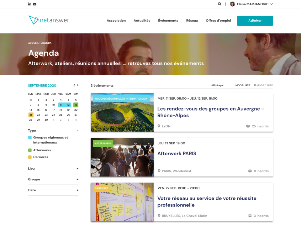 screenshot of NetAnswer
