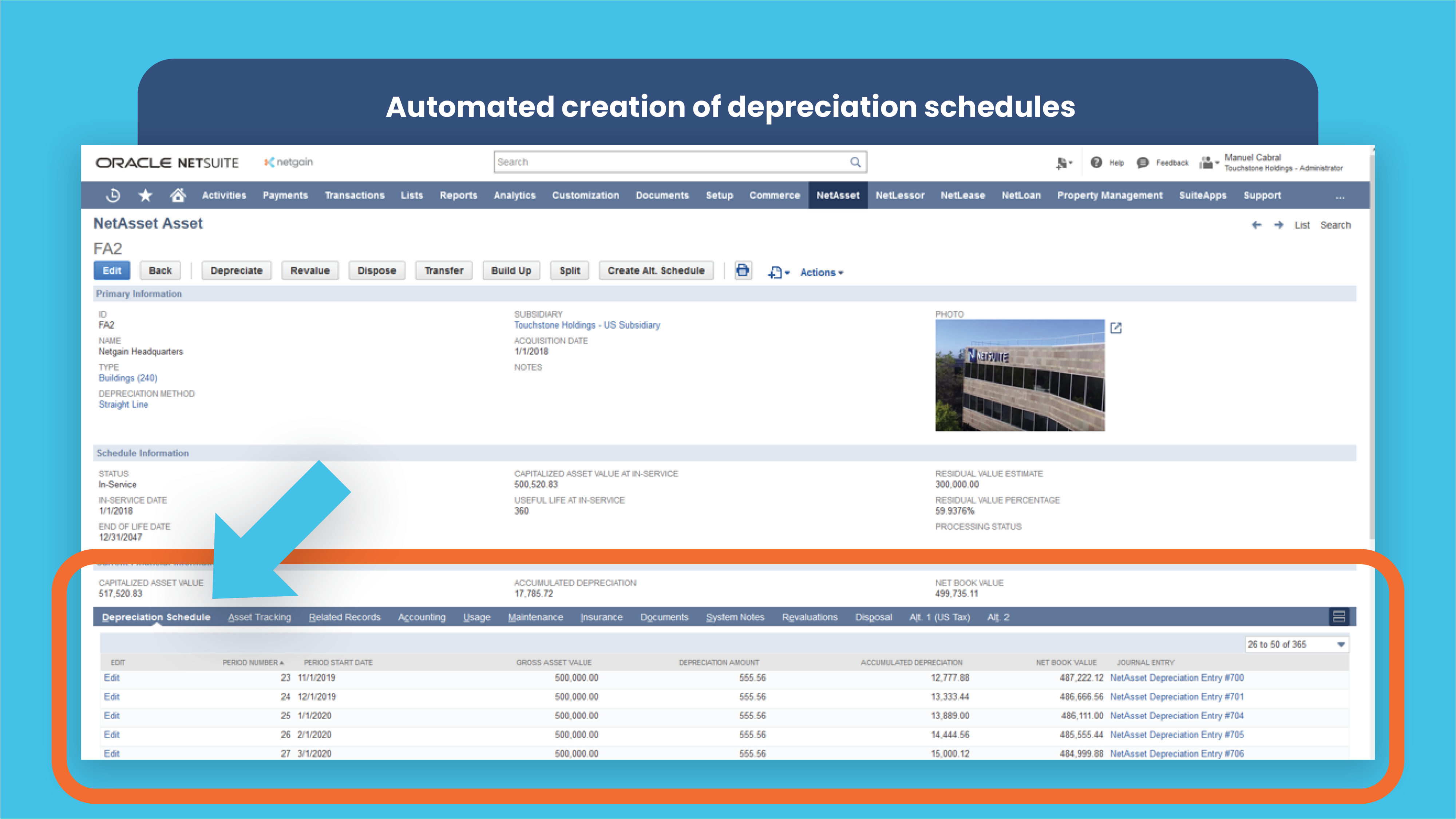 screenshot of NetAsset