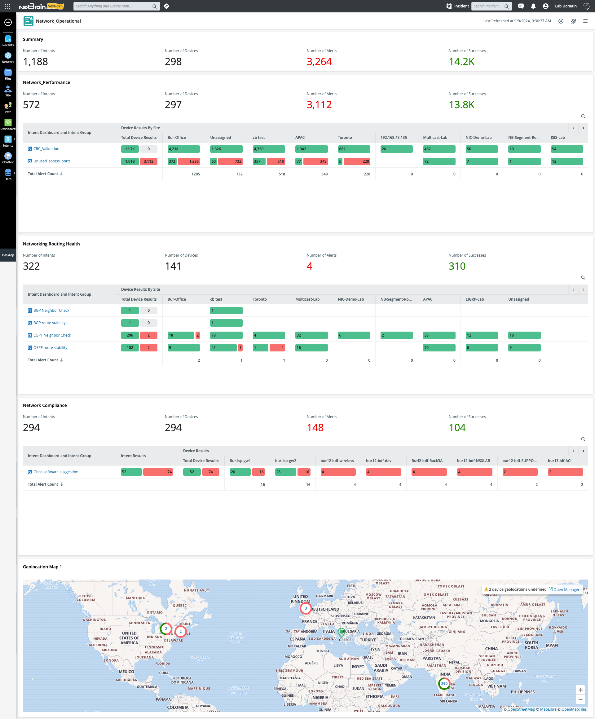 screenshot of NetBrain
