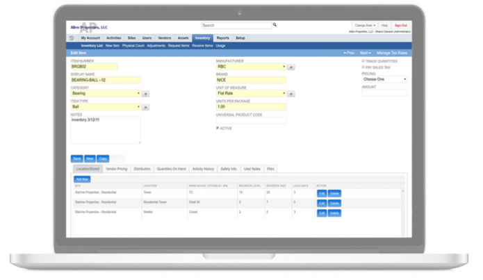 screenshot of NetFacilities