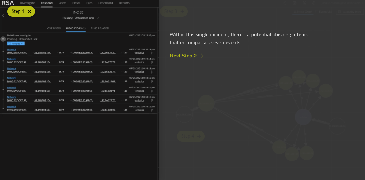 screenshot of NetWitness
