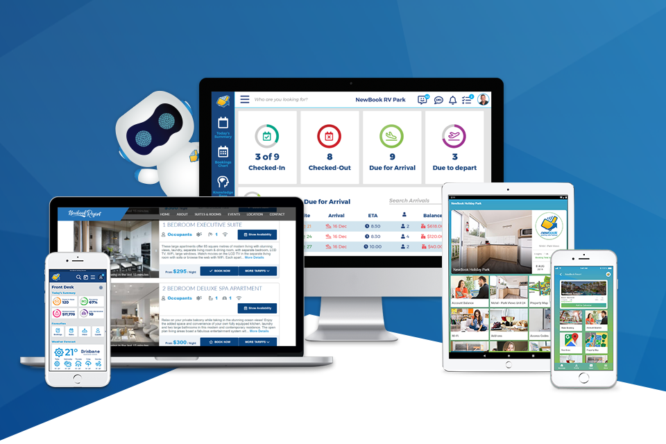 screenshot of Newbook