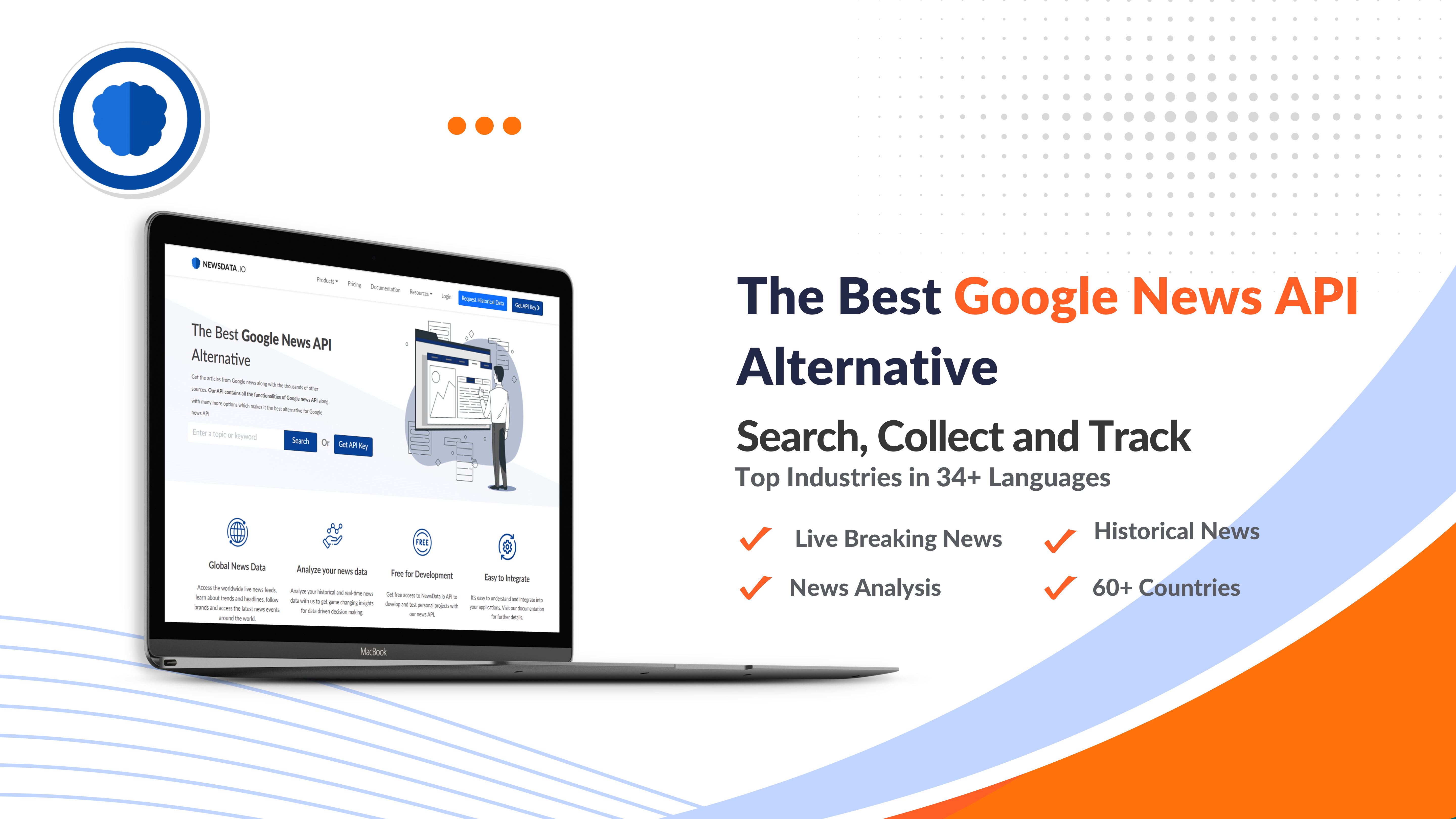 screenshot of NewsData.io