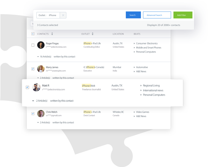 screenshot of Newswire