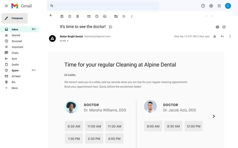 screenshot of NexHealth