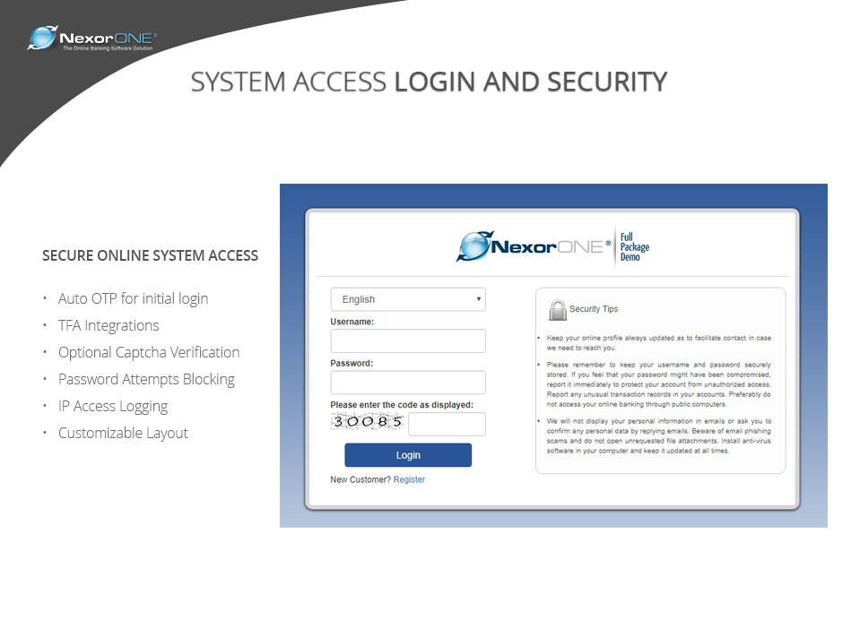 screenshot of NexorONE