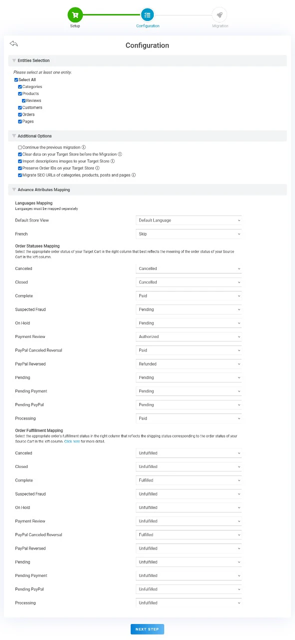 screenshot of Next-Cart