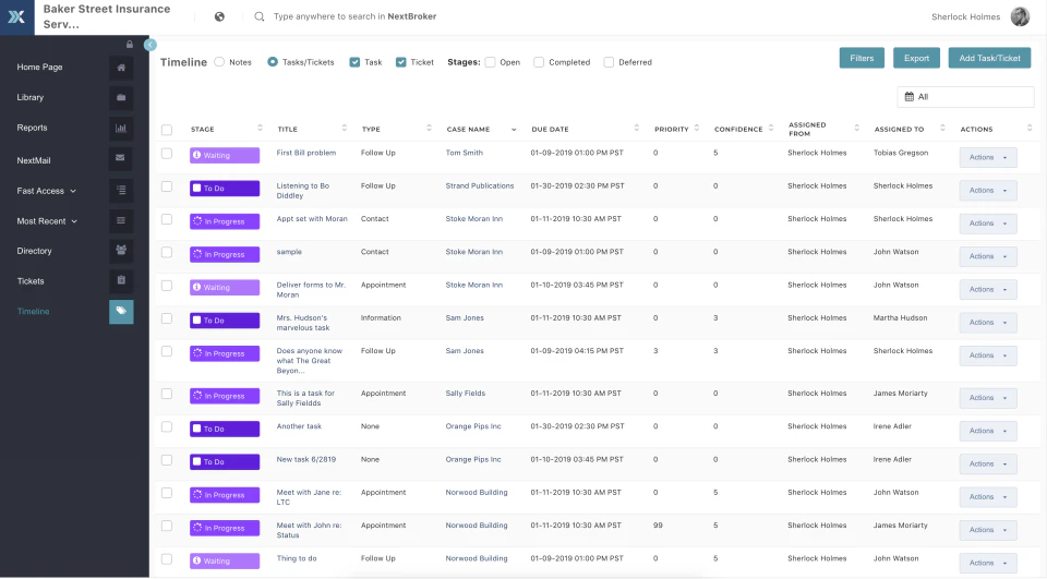 screenshot of NextAgency