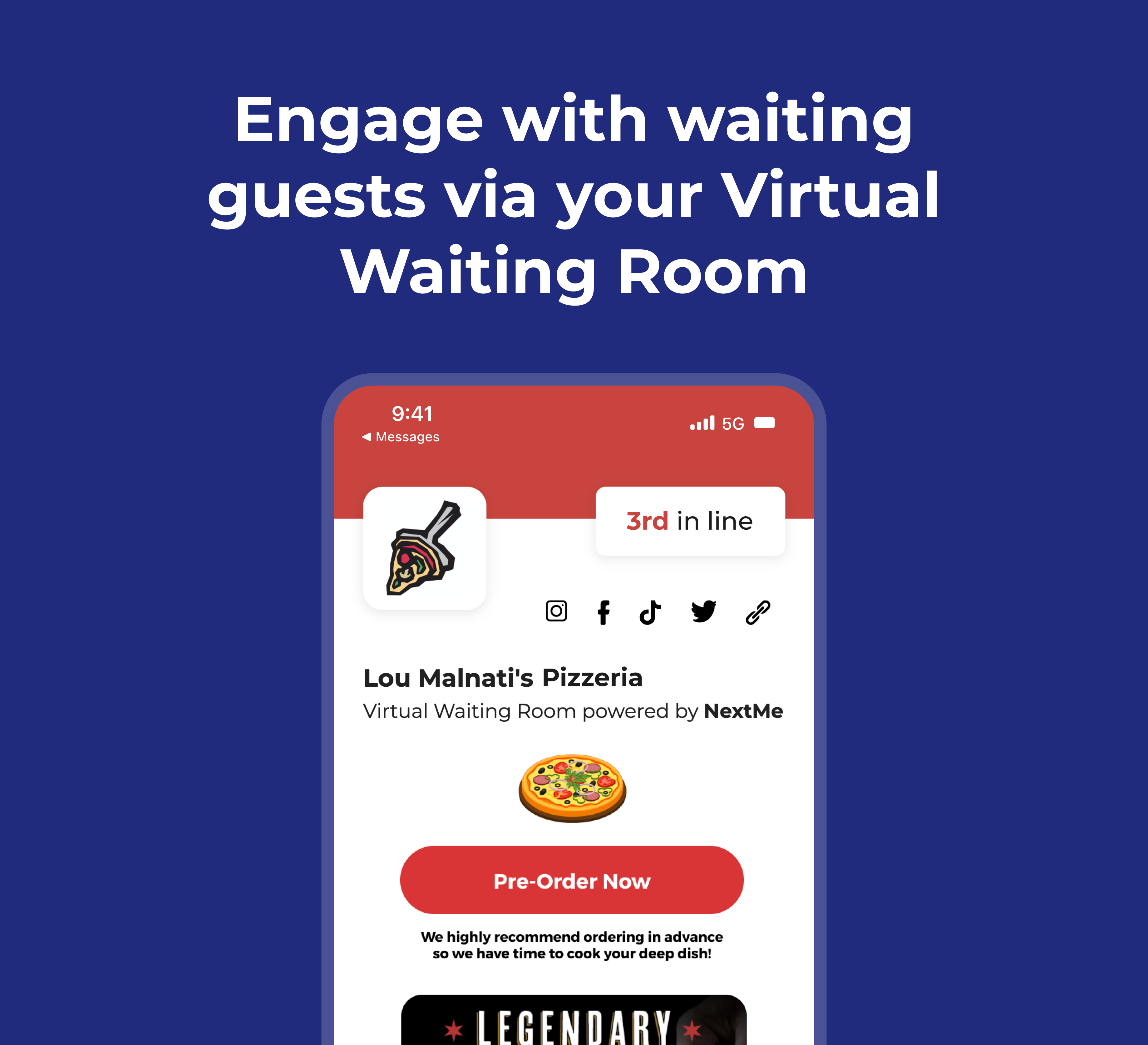 screenshot of NextMe