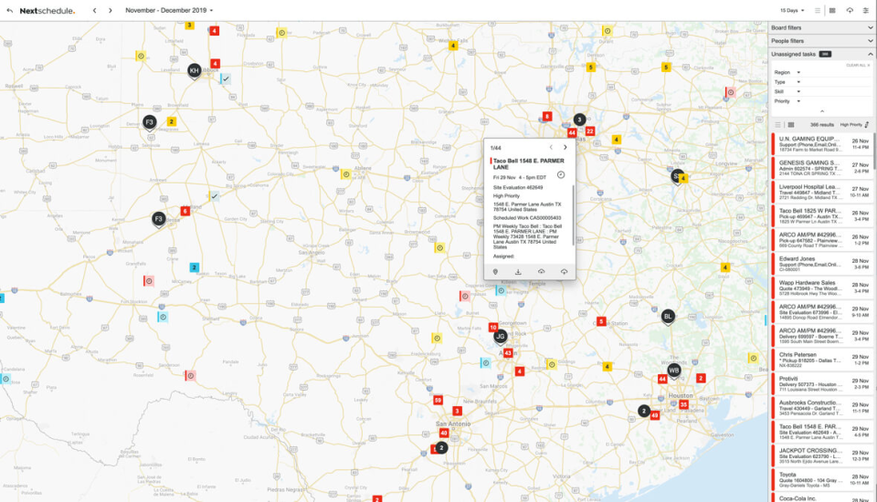screenshot of NextService