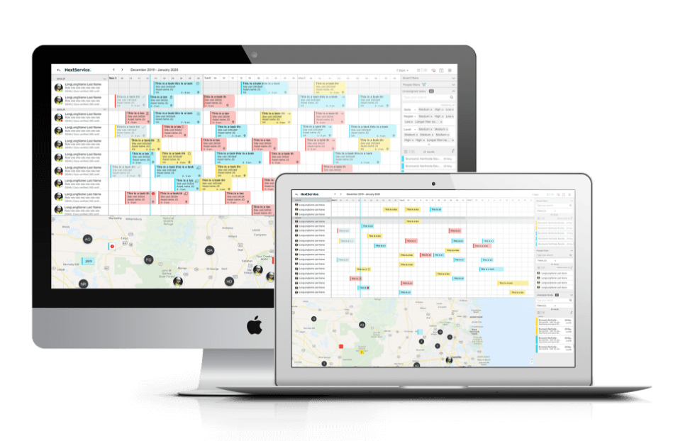 screenshot of NextService