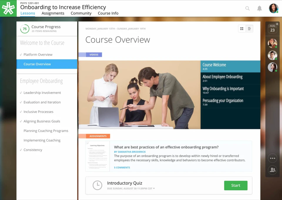 screenshot of NextThought