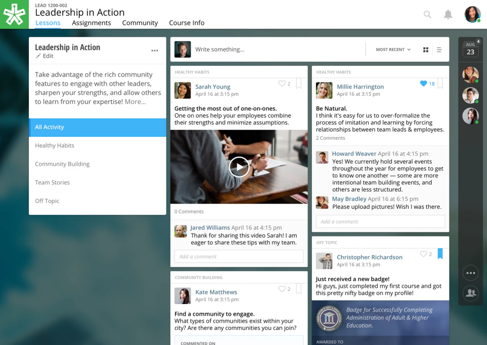 screenshot of NextThought