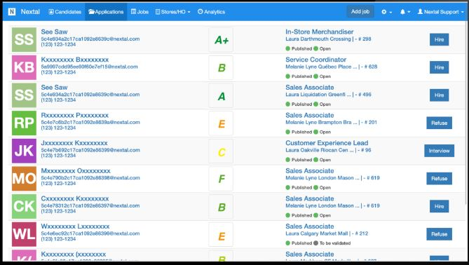 screenshot of Nextal
