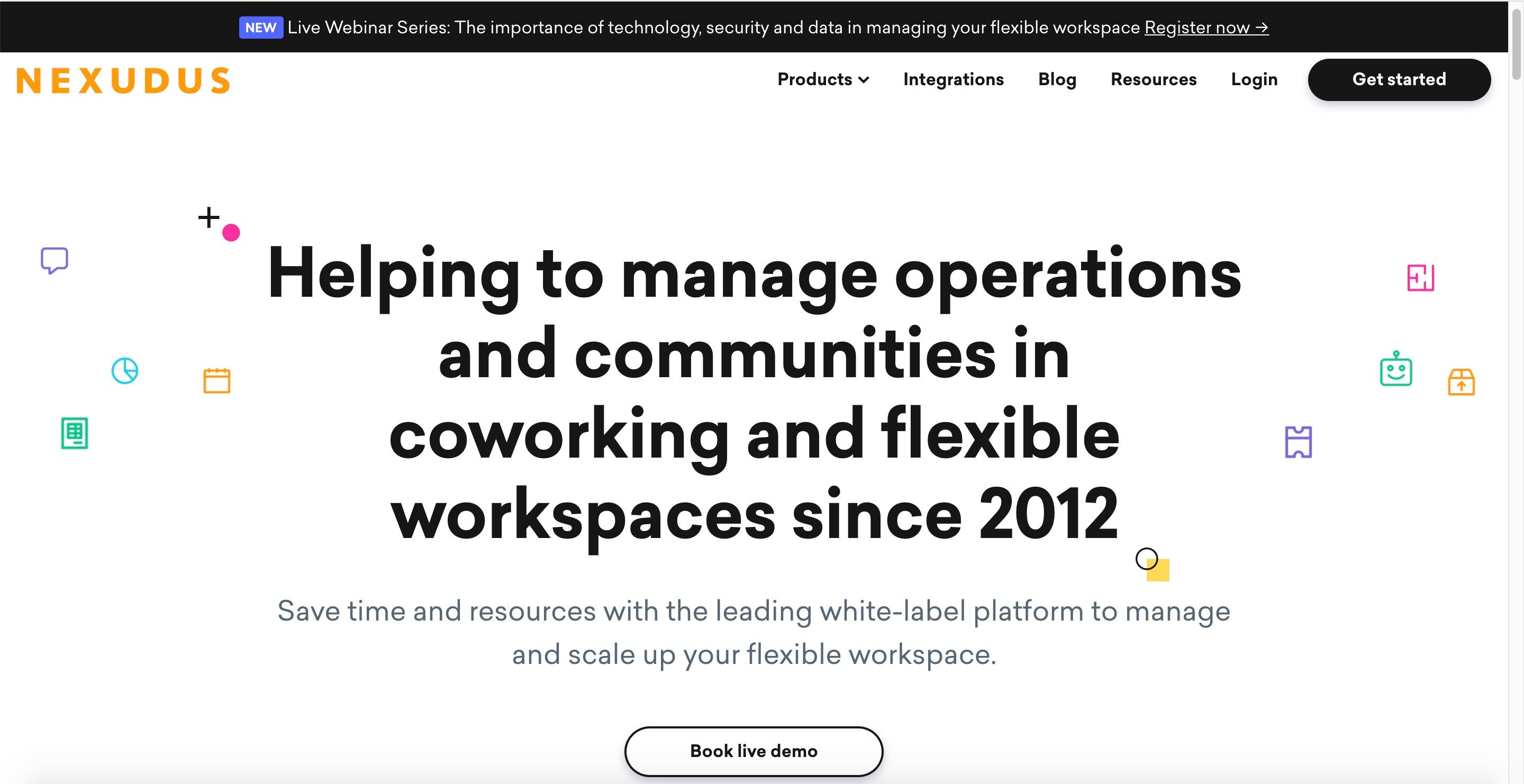 screenshot of Nexudus
