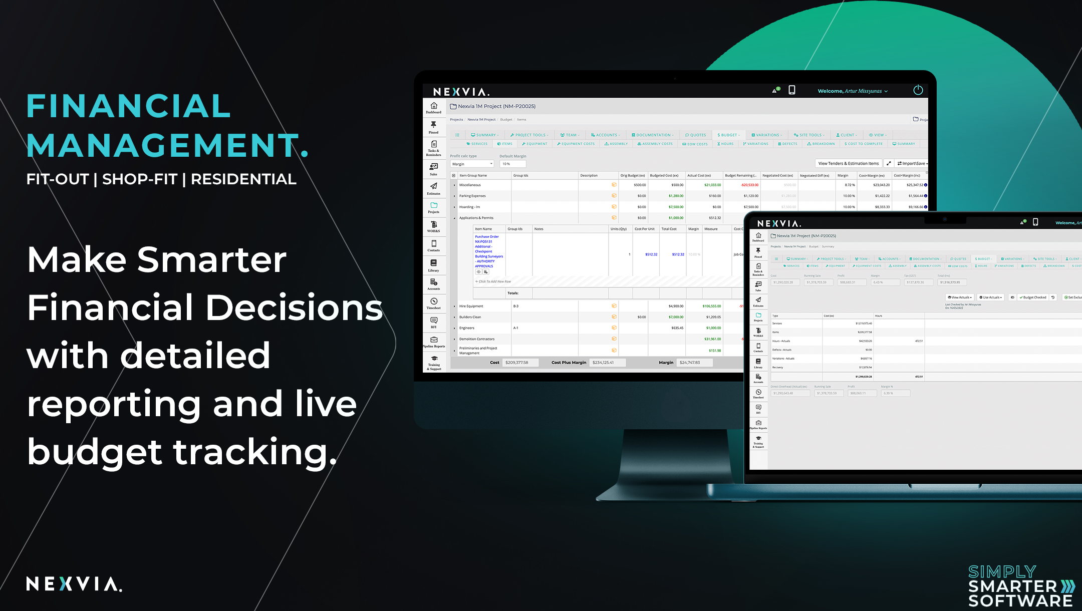screenshot of Nexvia