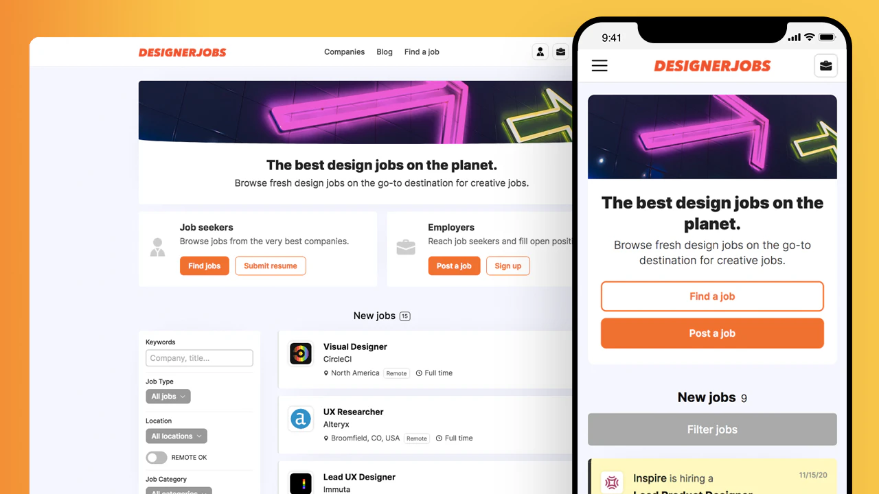 screenshot of Niceboard