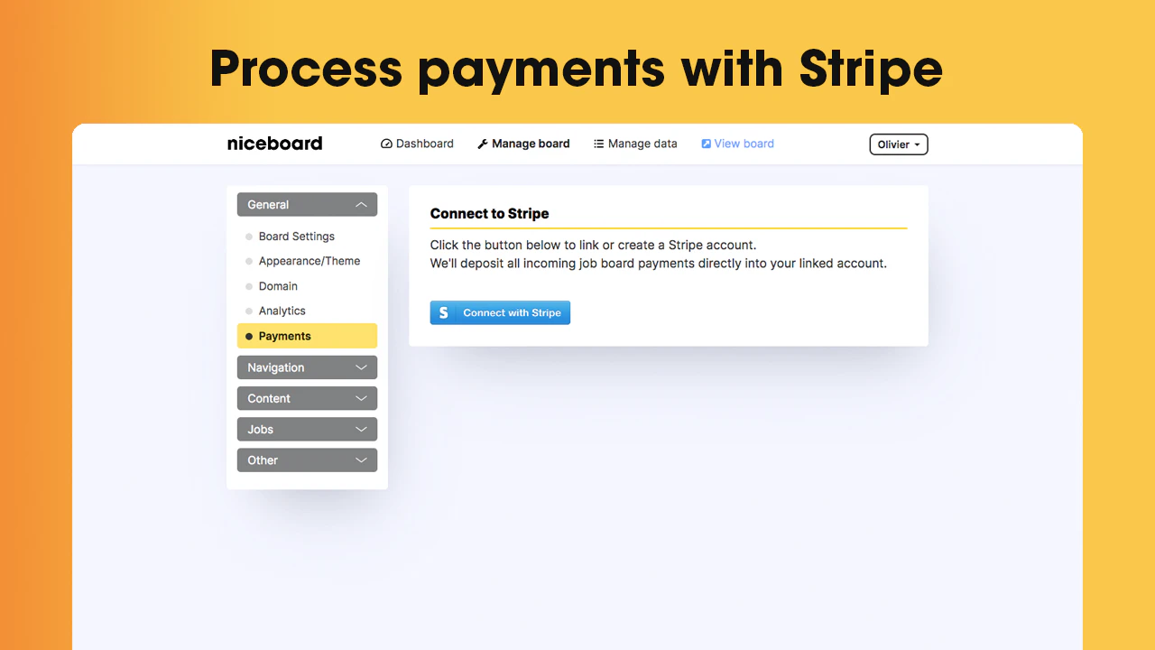 screenshot of Niceboard