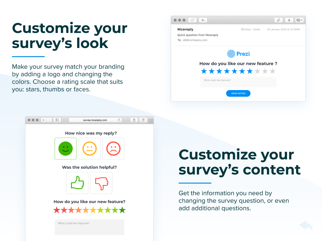 screenshot of Nicereply