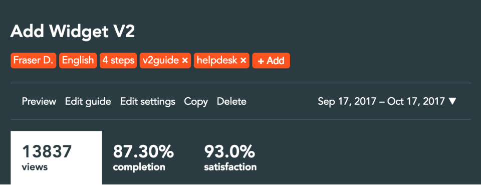 screenshot of Nickelled