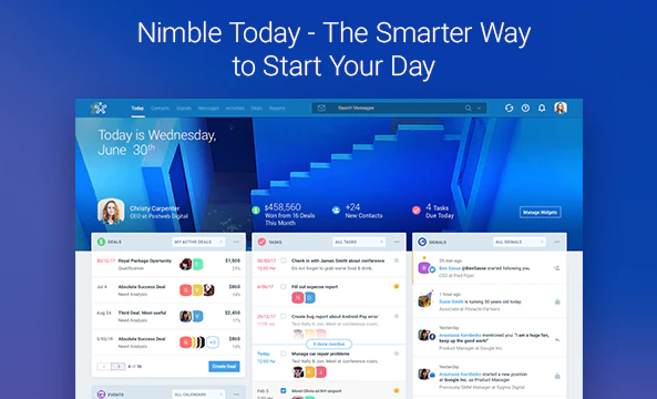 screenshot of Nimble
