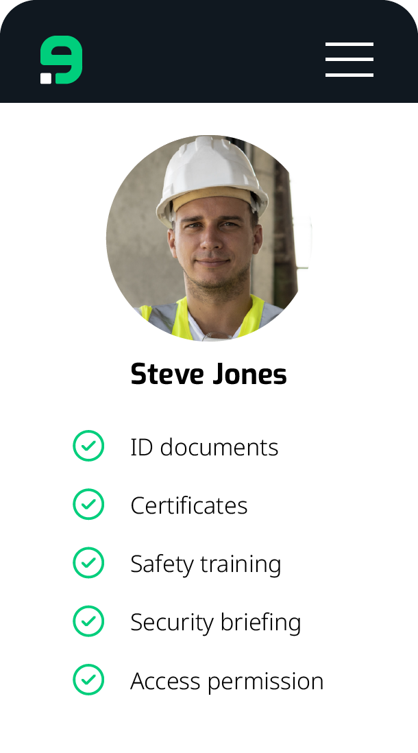 screenshot of NineID