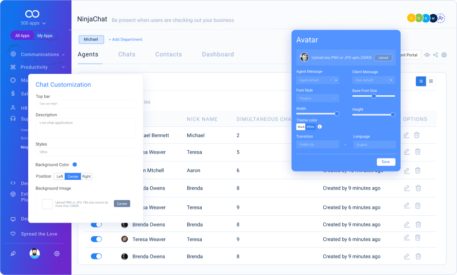 screenshot of NinjaChat