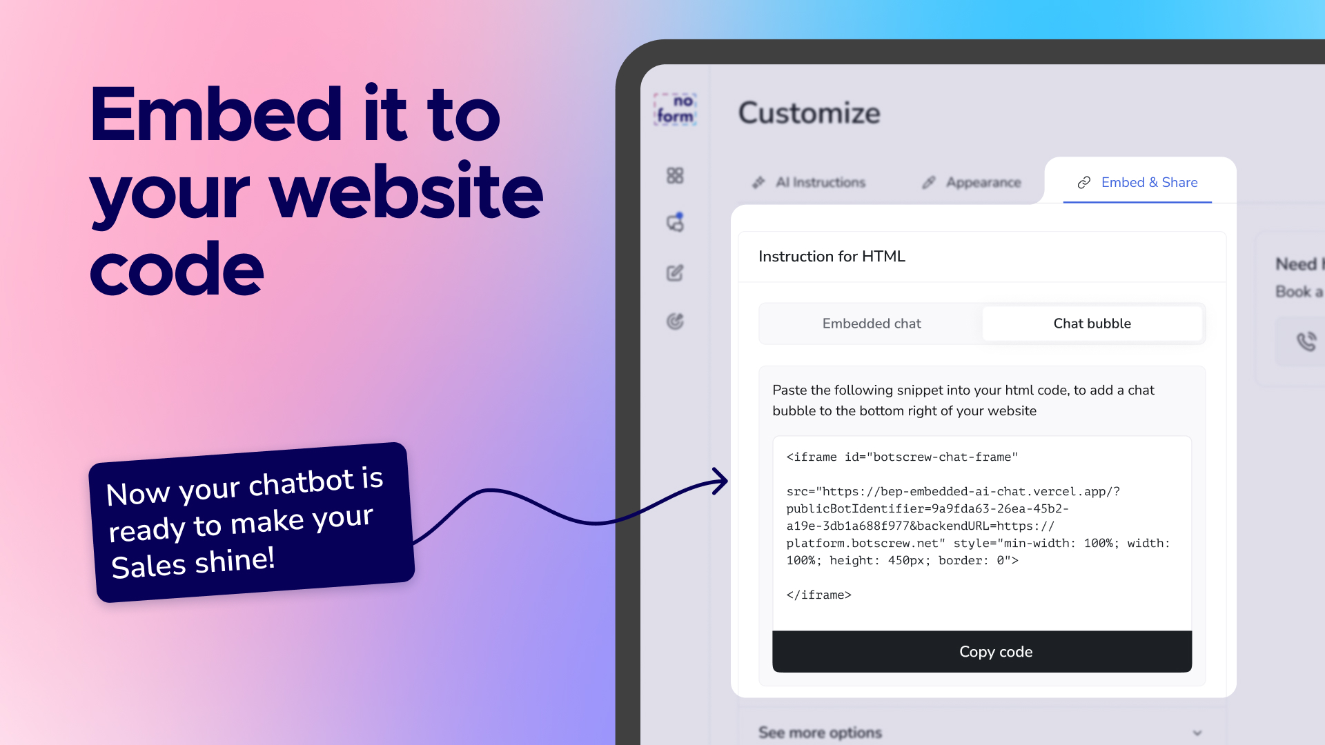 screenshot of NoForm.ai