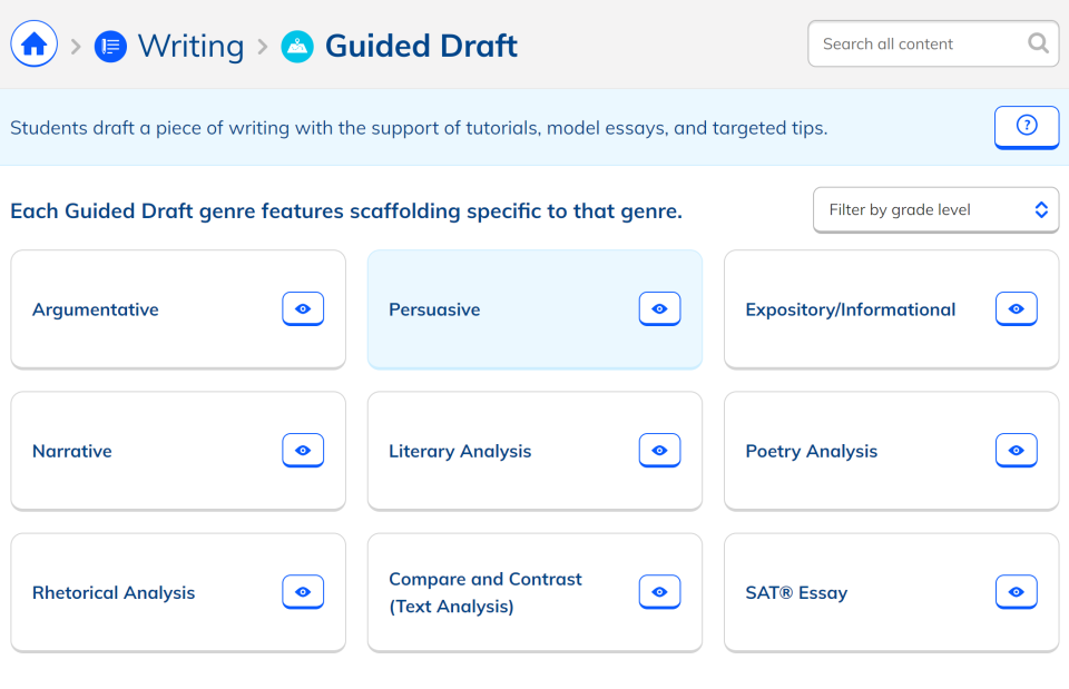 screenshot of NoRedInk