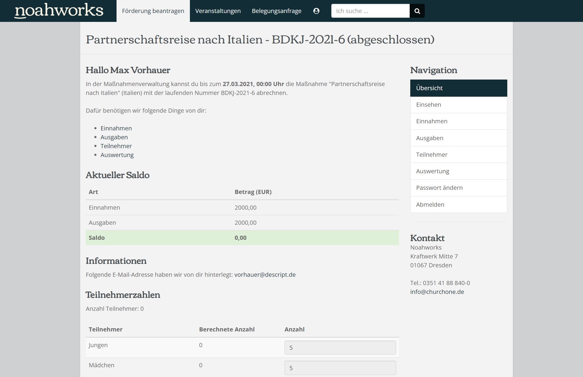screenshot of Noahworks