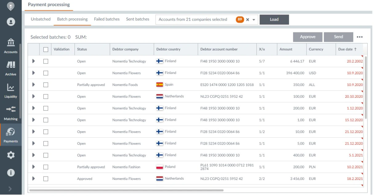 screenshot of Nomentia