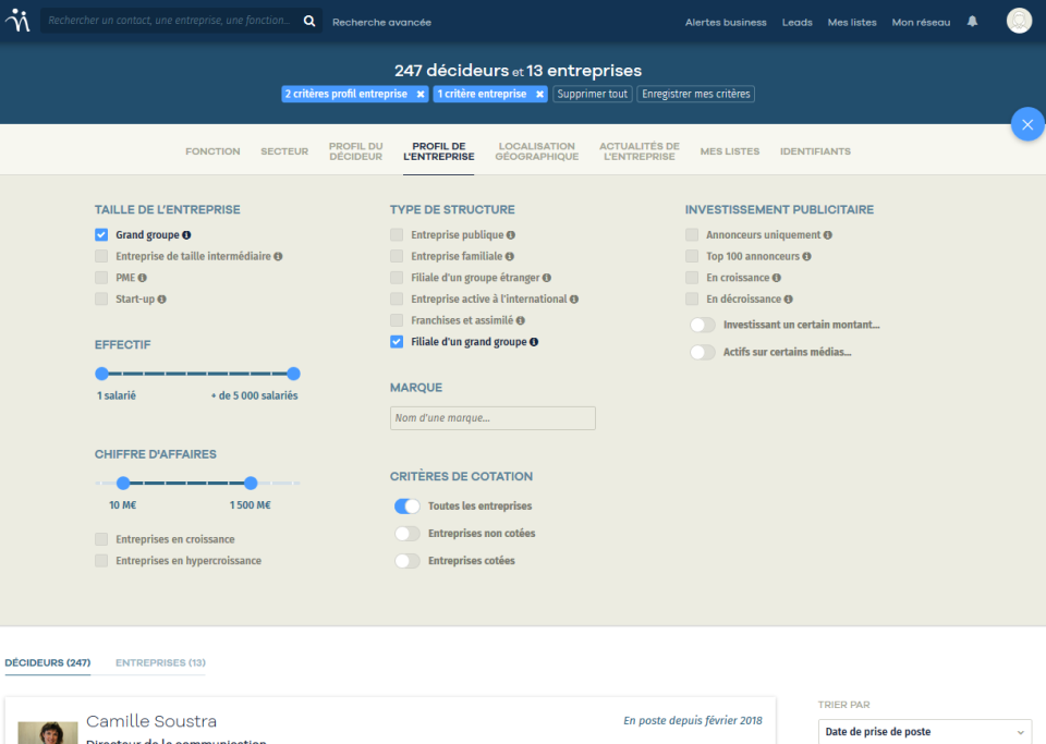 screenshot of Nomination