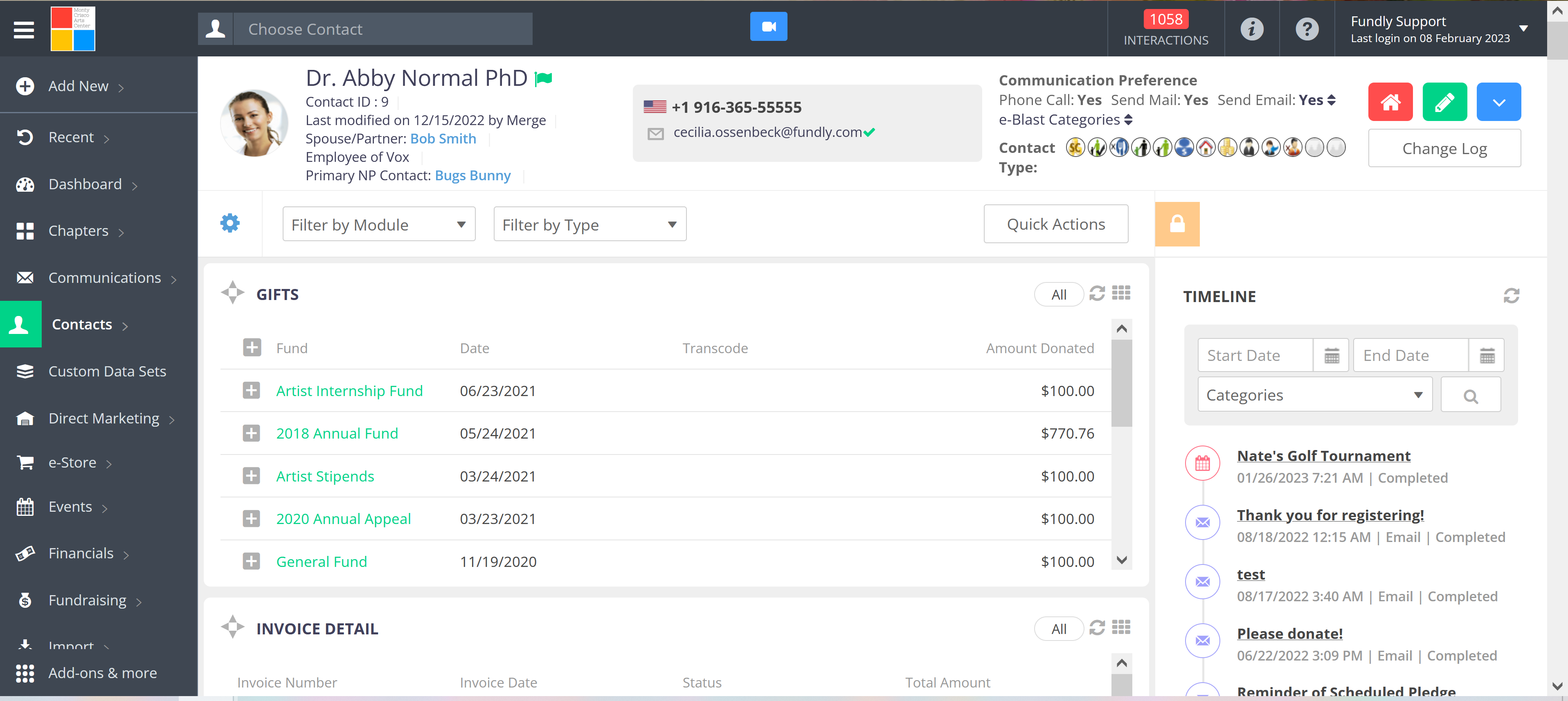 screenshot of NonProfitEasy