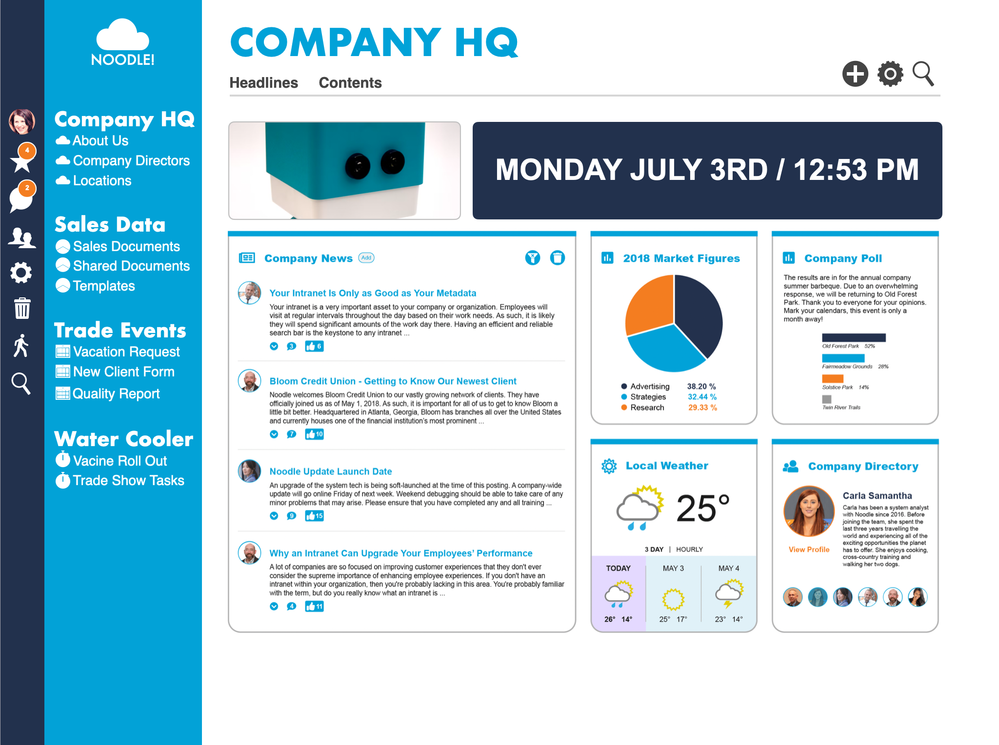 screenshot of Noodle