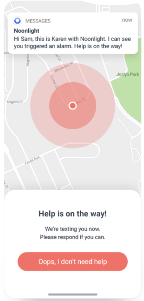 screenshot of Noonlight