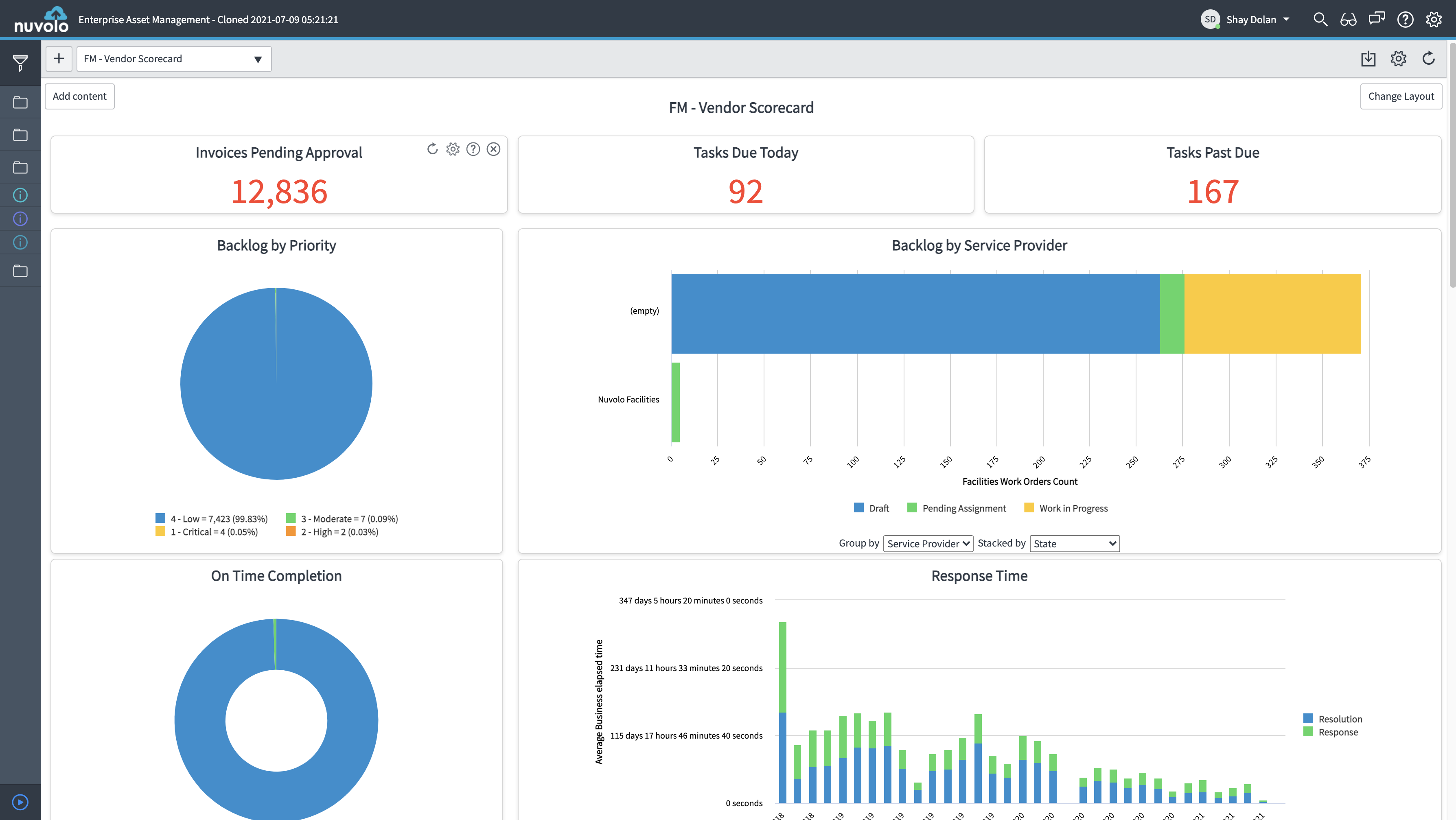 screenshot of Nuvolo