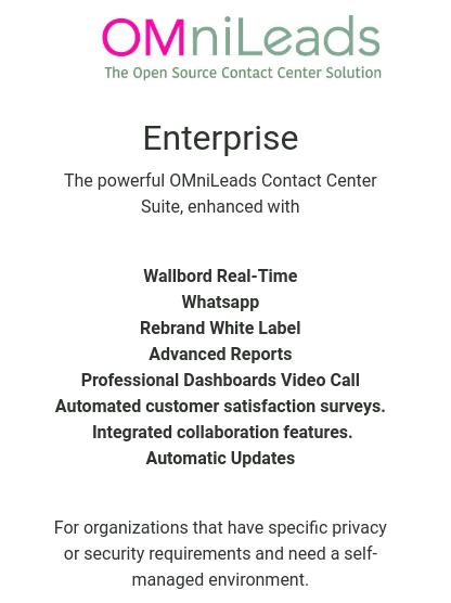 screenshot of OMniLeads