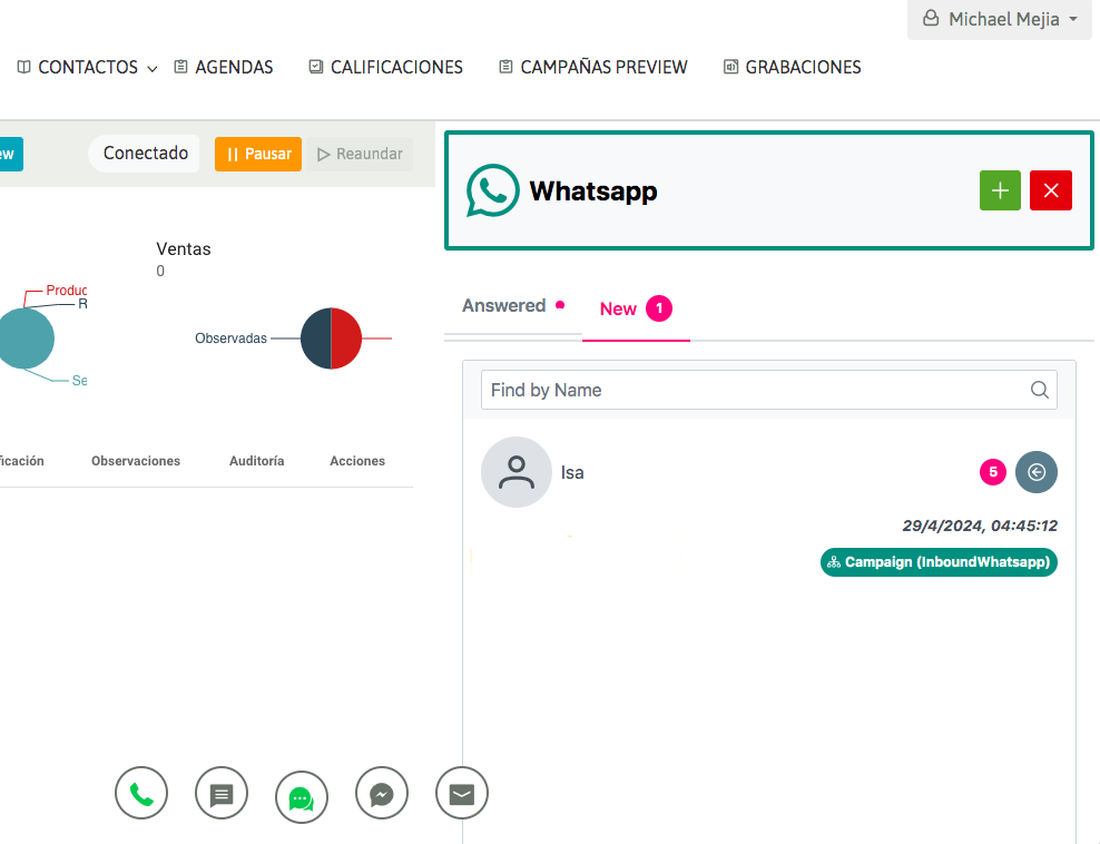 screenshot of OMniLeads