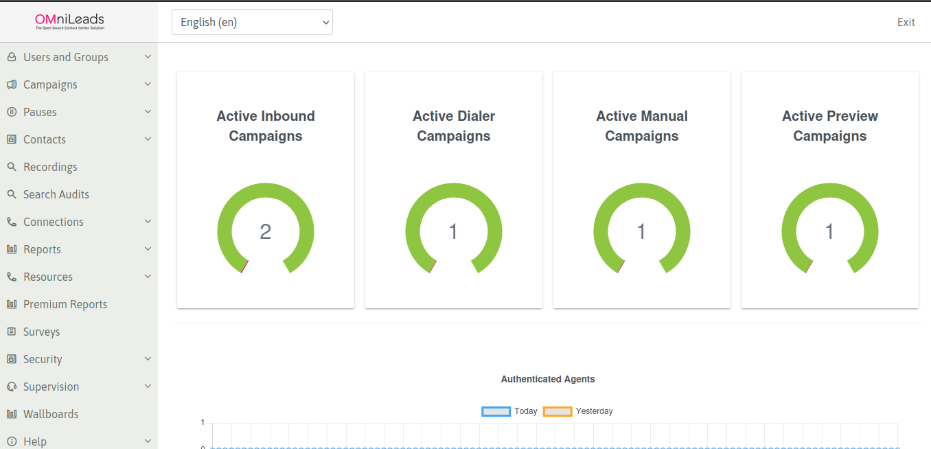 screenshot of OMniLeads