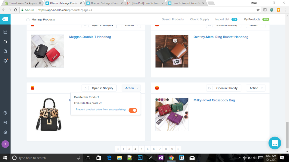 screenshot of Oberlo