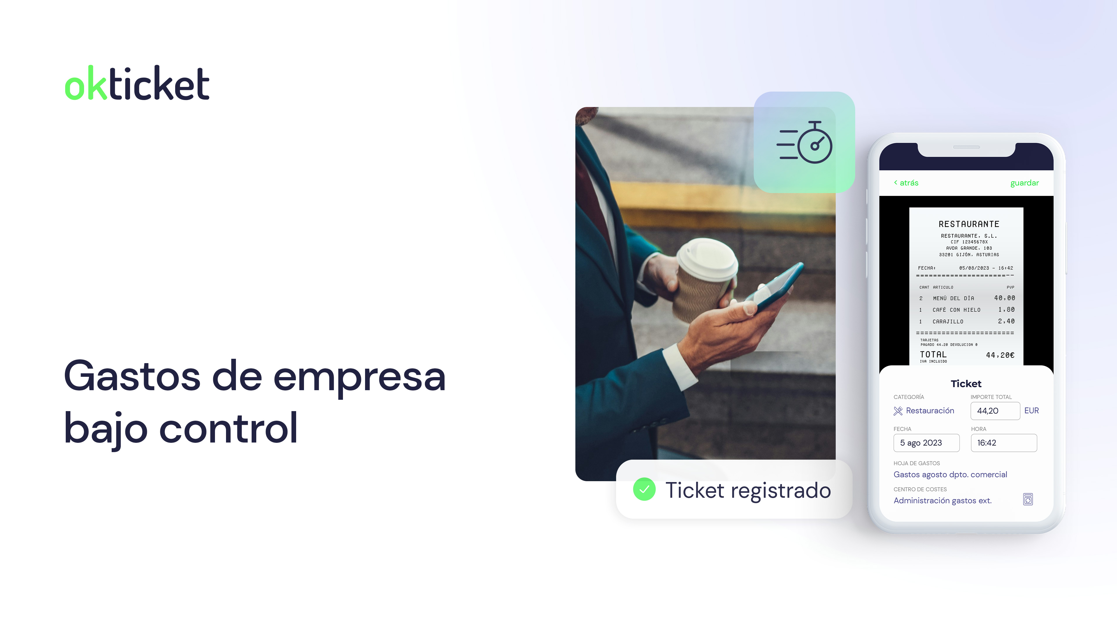 screenshot of Okticket