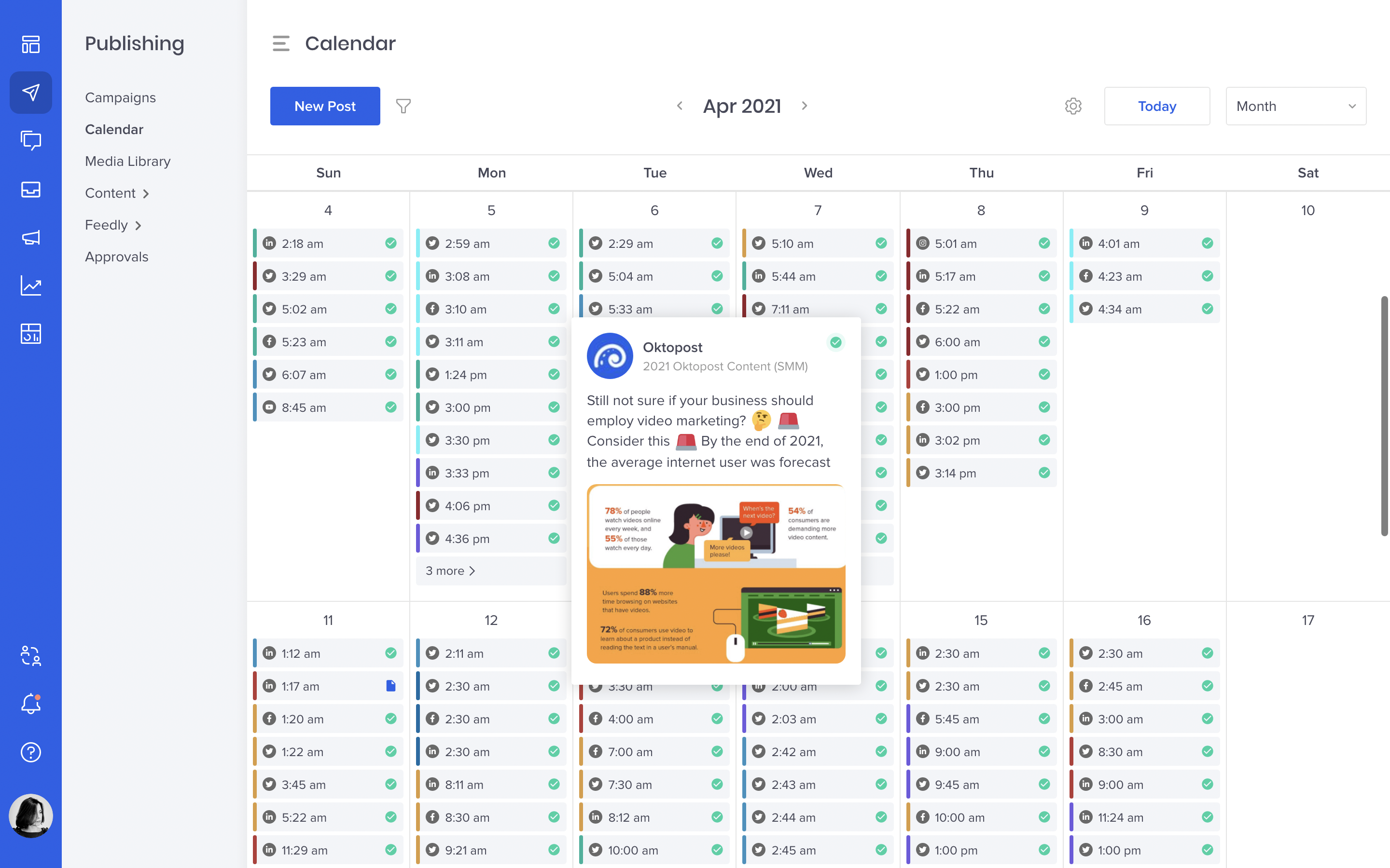 screenshot of Oktopost
