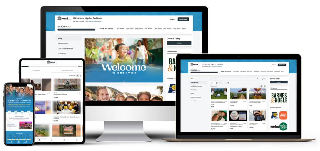 screenshot of OneCause