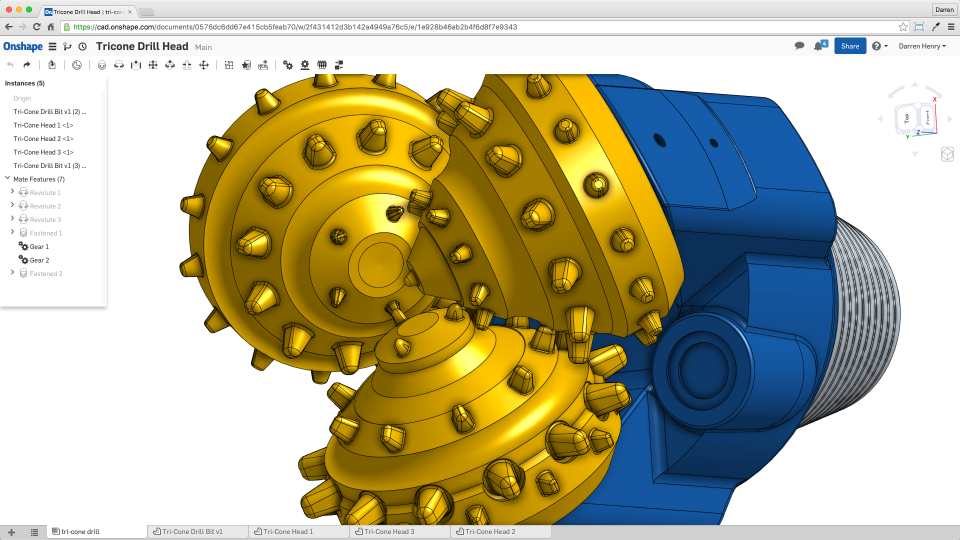 screenshot of Onshape
