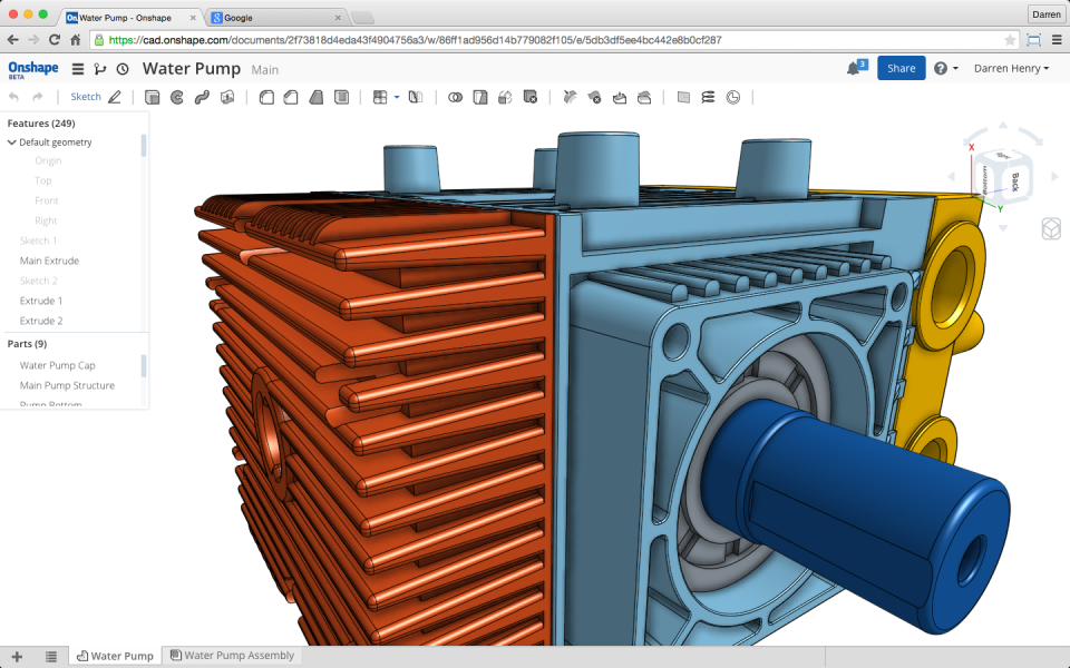 screenshot of Onshape