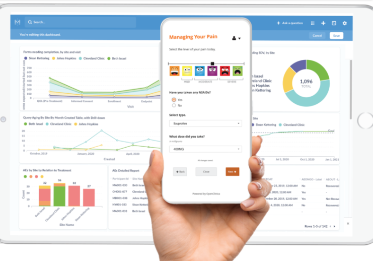 screenshot of OpenClinica