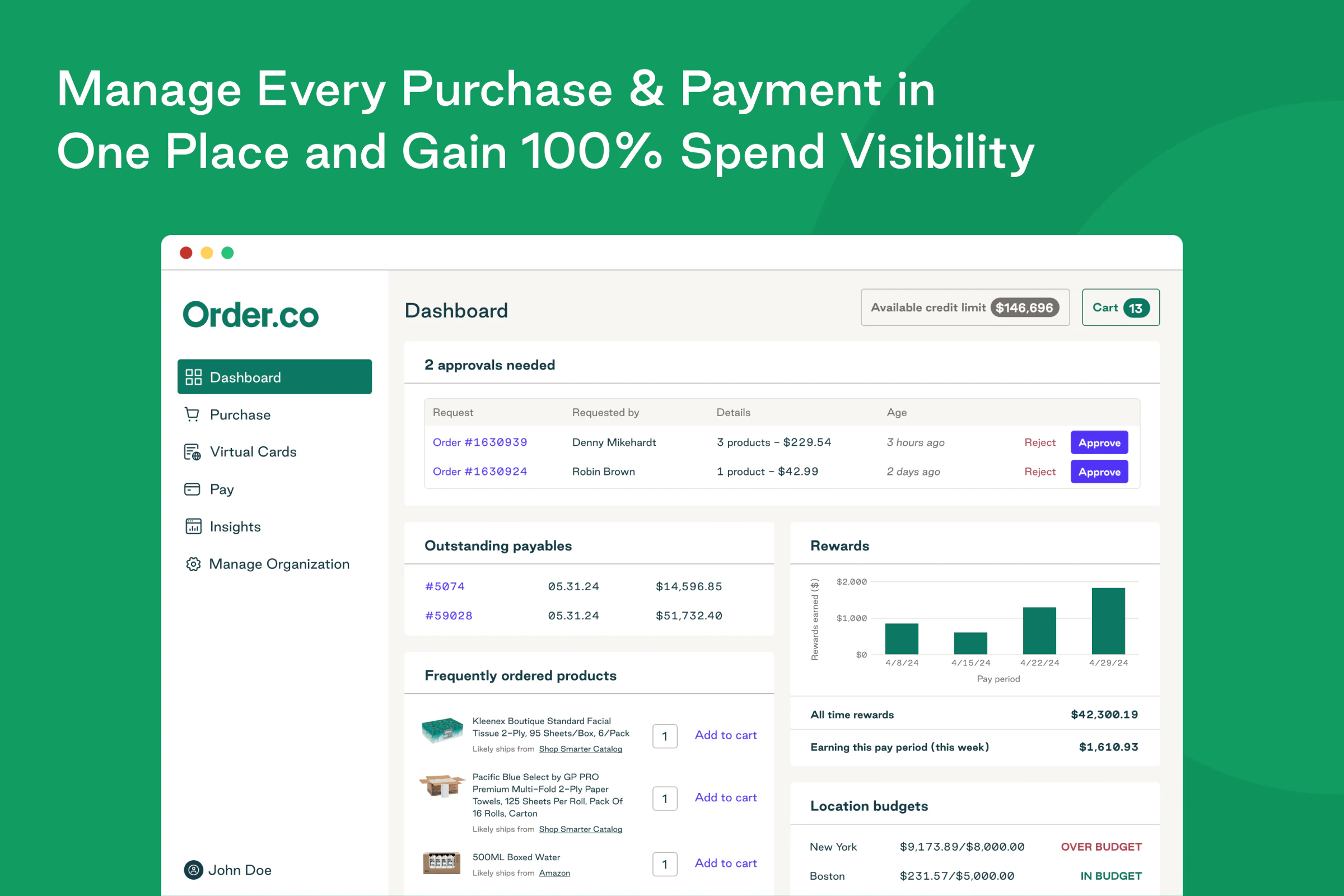 screenshot of Order.co