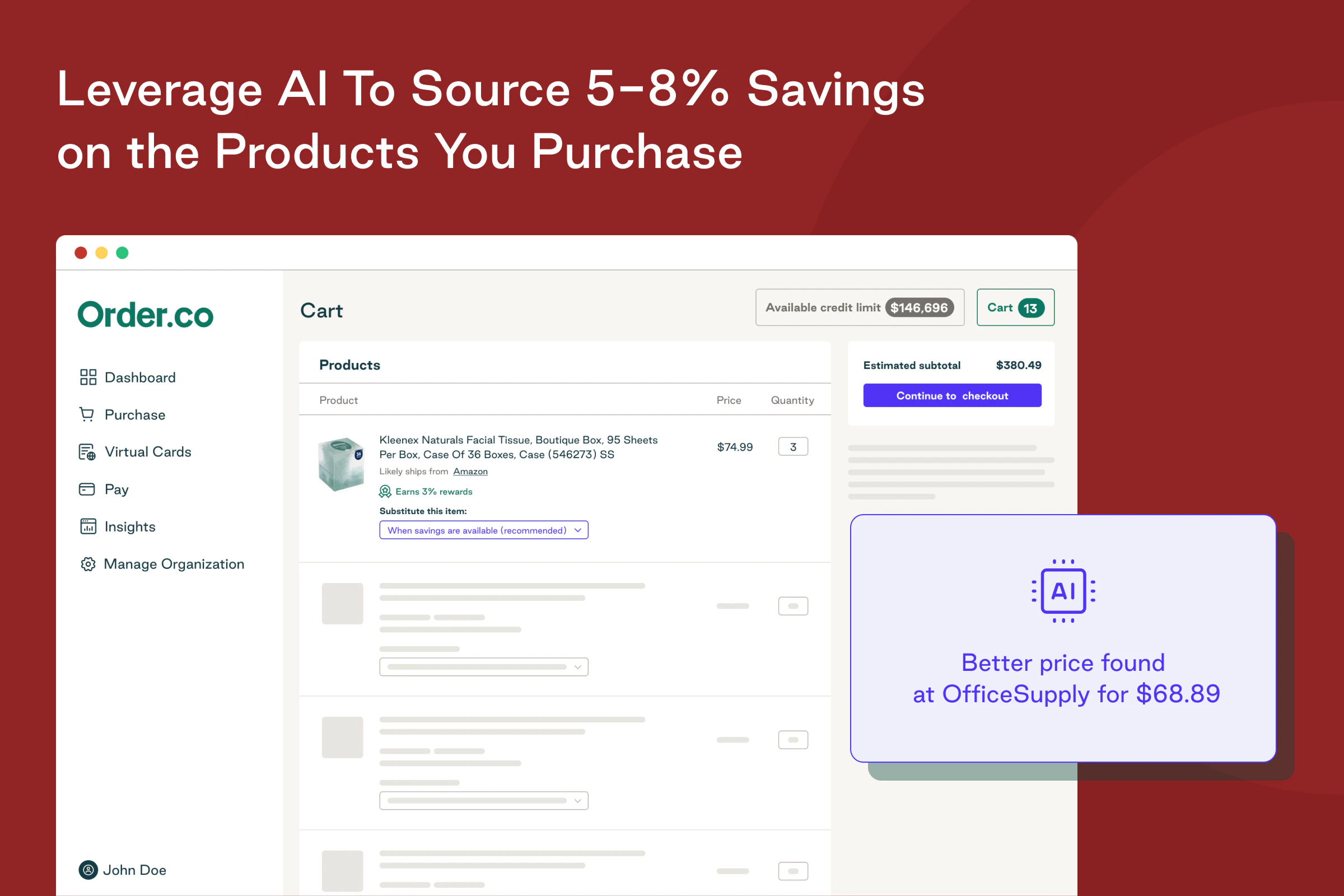 screenshot of Order.co