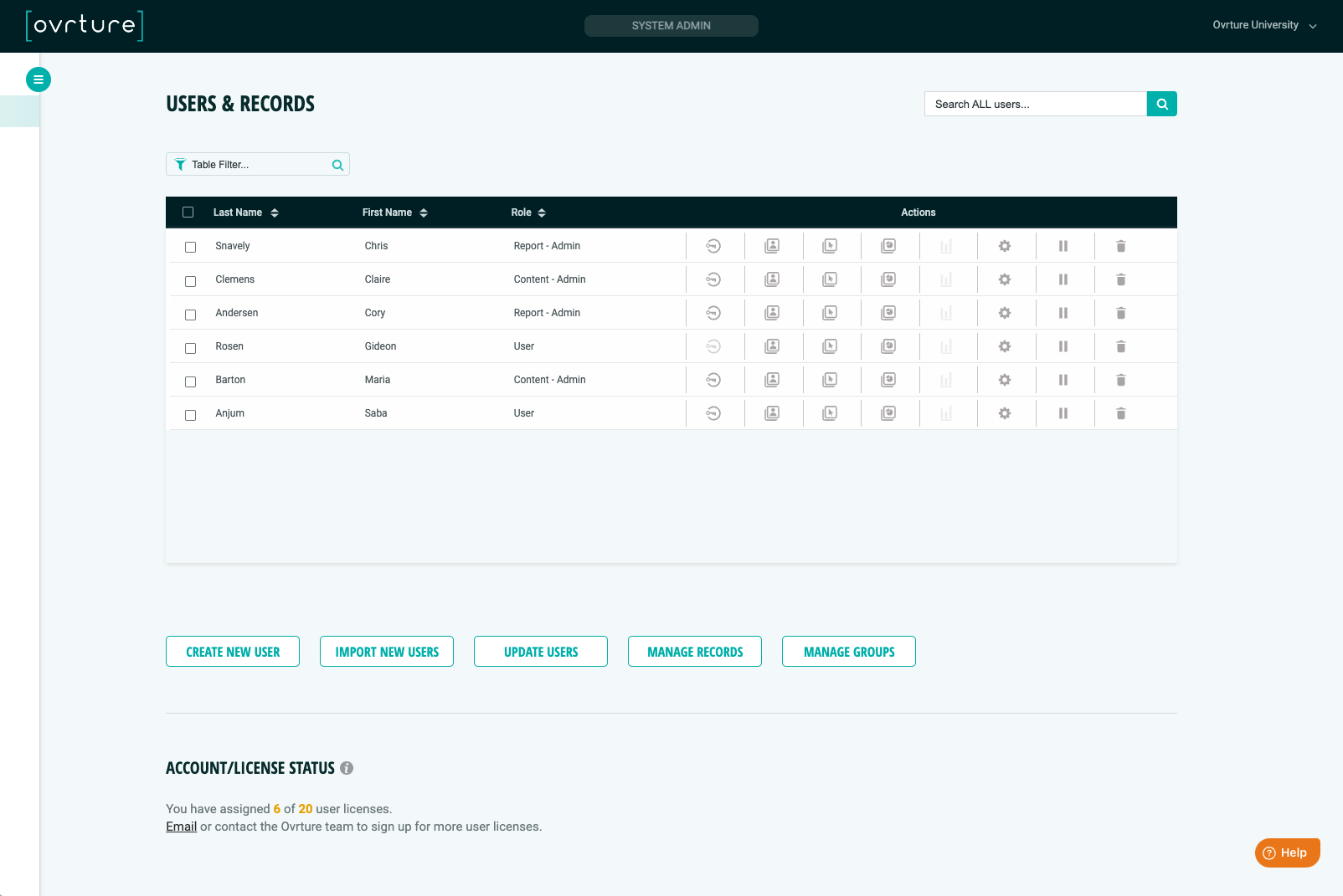 screenshot of Ovrture